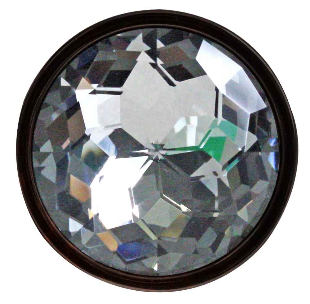 1.25-in. x 1.25-in. Birch Wood-Veneer  Cabinet Knob In Oil Rubbed Bronze