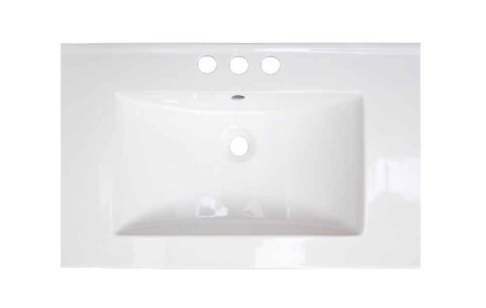 24.25-in. W 3H4-in. Ceramic Top Set In White Color