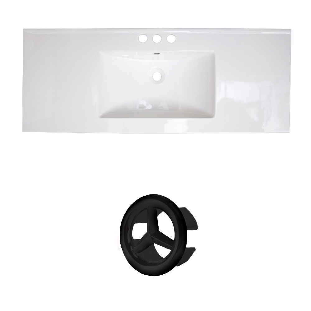 39.75-in. W 3H4-in. Ceramic Top Set In White Color