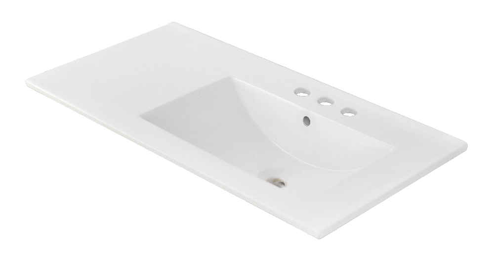 35.5-in. W 3H4-in. Ceramic Top Set In White Color