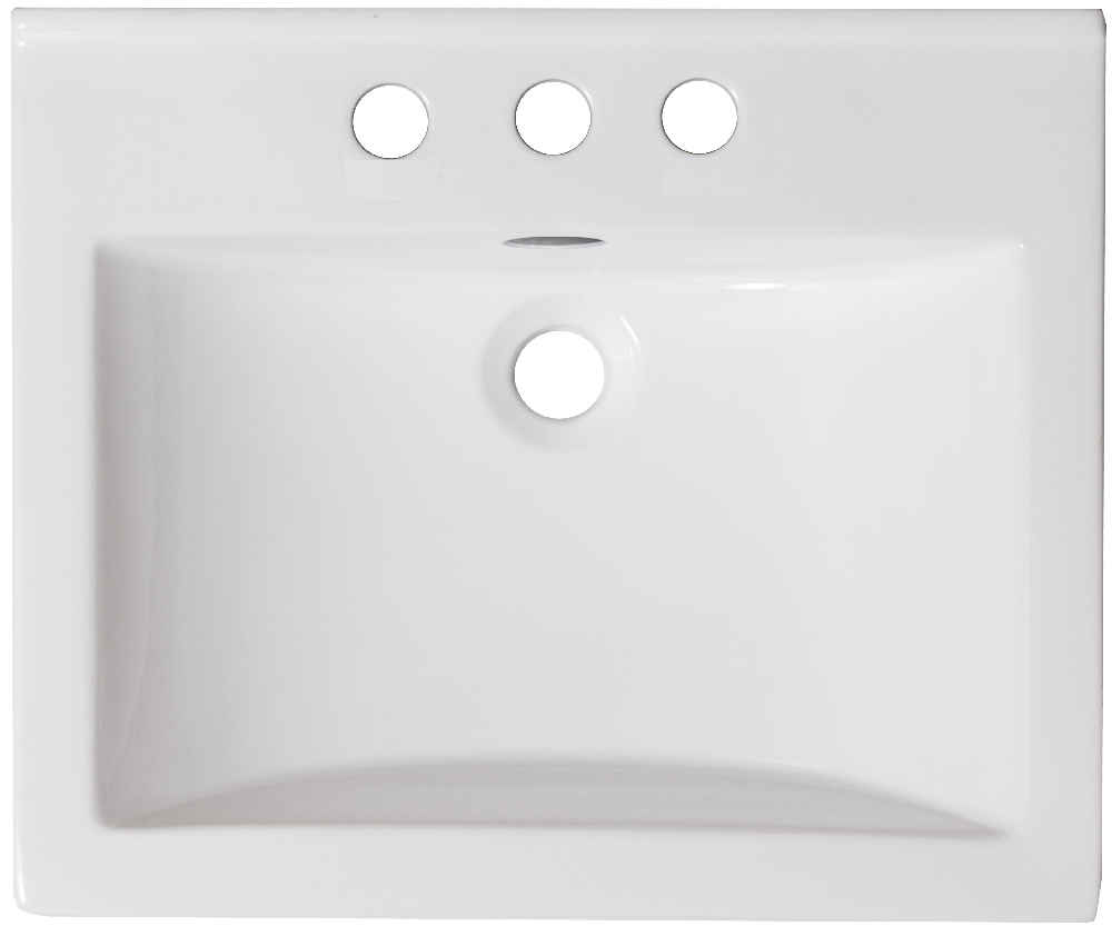 21-in. W 3H4-in. Ceramic Top Set In White Color