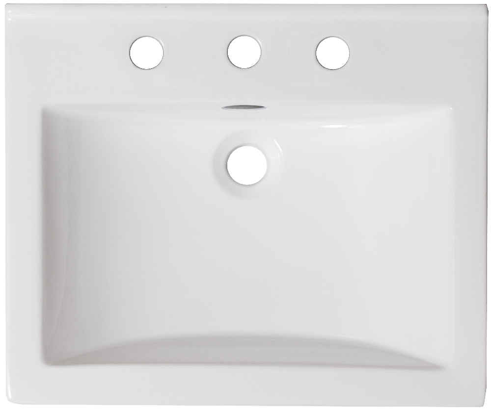 21-in. W 3H8-in. Ceramic Top Set In White Color