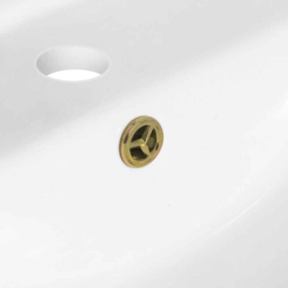 36.75-in. W 3H8-in. Ceramic Top Set In White Color
