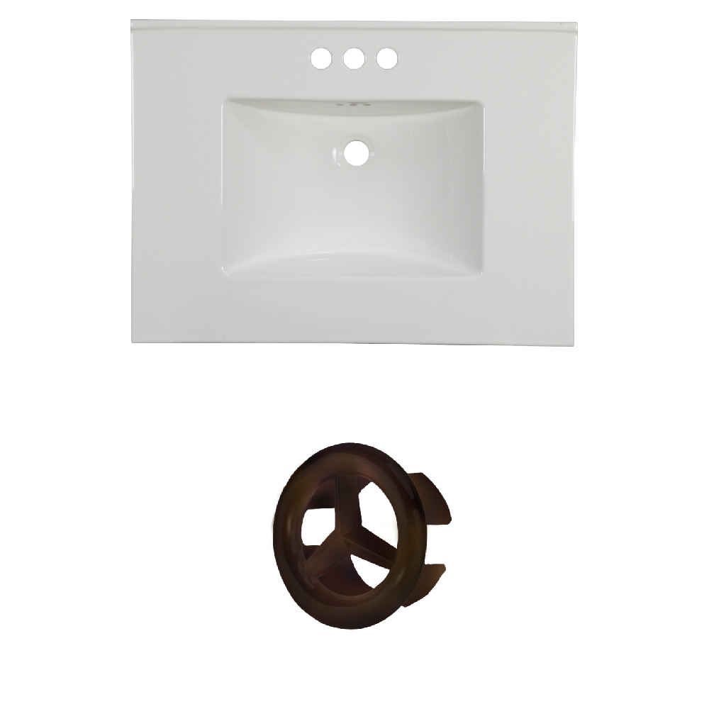 30.75-in. W 3H4-in. Ceramic Top Set In White Color