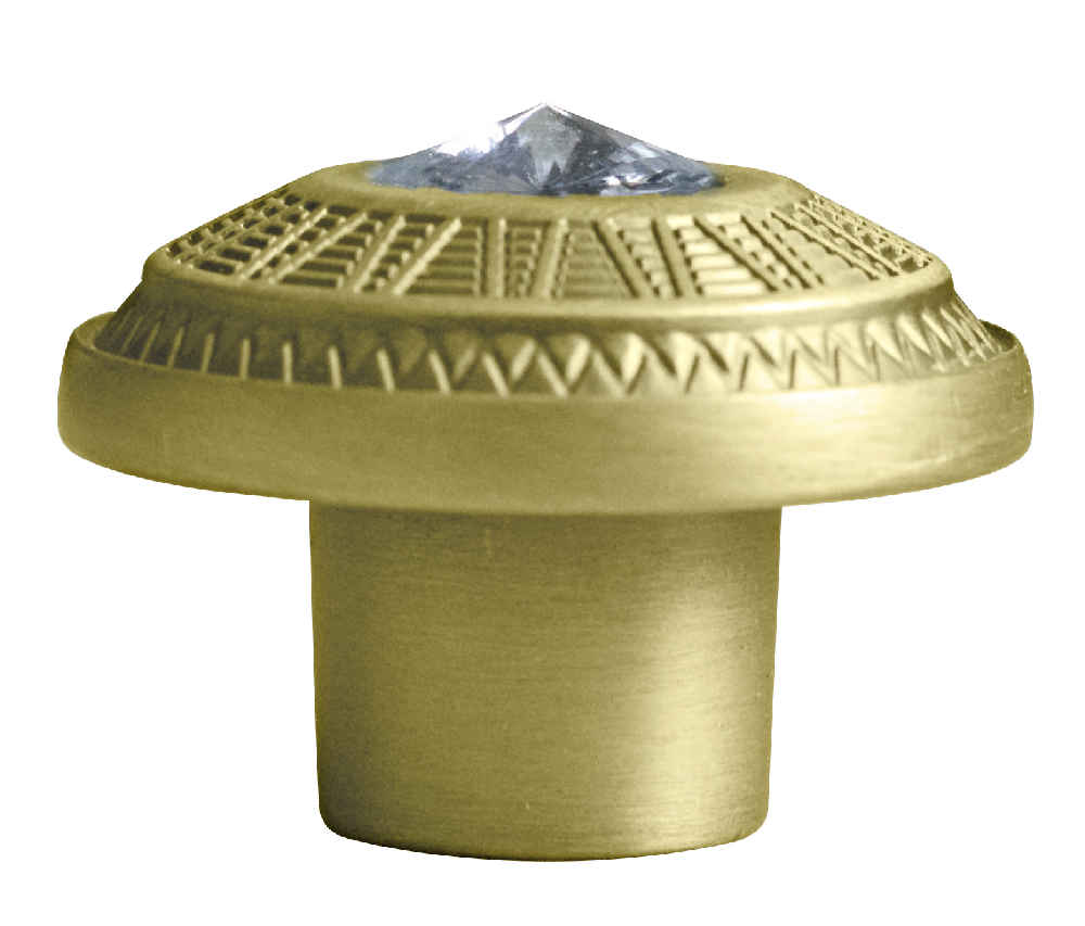 1.25-in. x 1.25-in. Stainless Steel Cabinet Knob In Gold