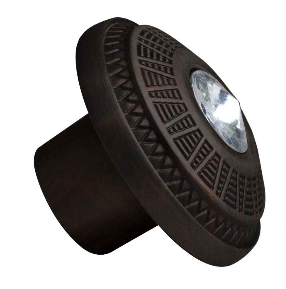 1.25-in. x 1.25-in. Stainless Steel  Cabinet Knob In Oil Rubbed Bronze