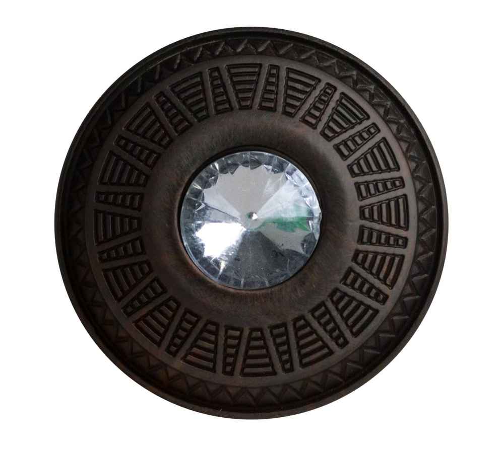 1.25-in. x 1.25-in. Stainless Steel  Cabinet Knob In Oil Rubbed Bronze