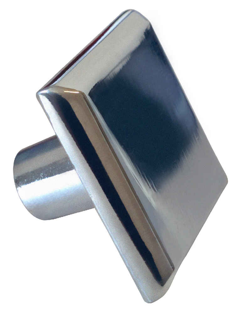 1.2-in. x 1.2-in. Stainless Steel  Cabinet Knob In Chrome