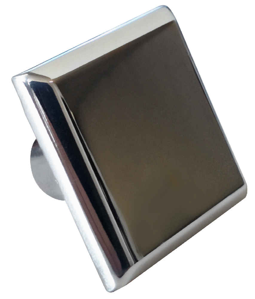 1.2-in. x 1.2-in. Stainless Steel  Cabinet Knob In Chrome