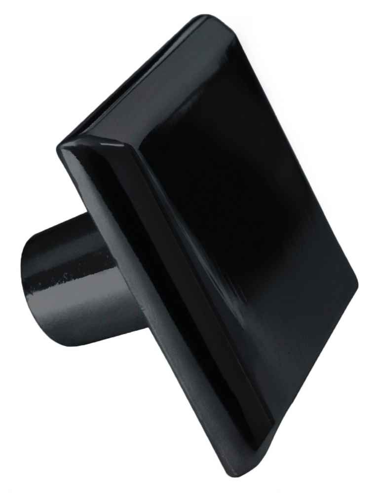 1.2-in. x 1.2-in. Stainless Steel  Cabinet Knob In Black
