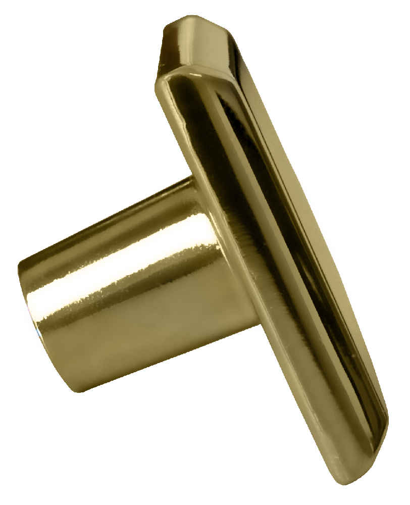 1.2-in. x 1.2-in. Stainless Steel  Cabinet Knob In Gold