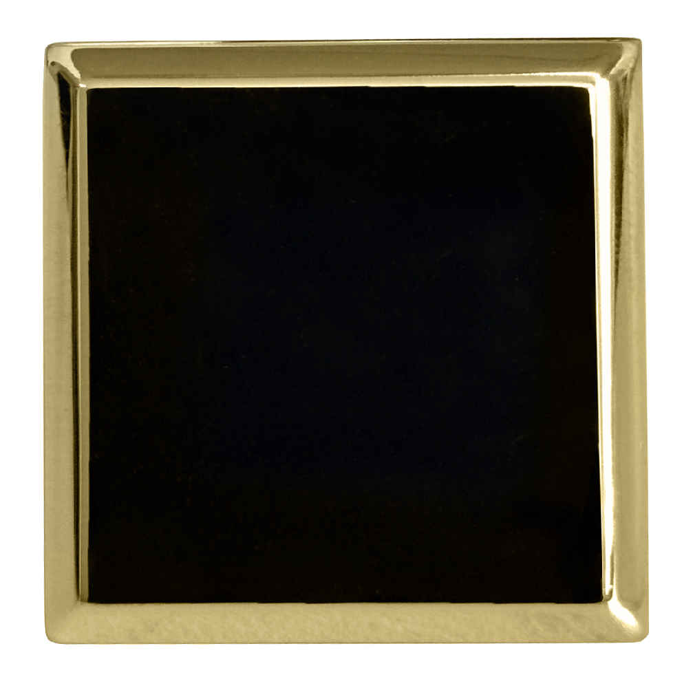 1.2-in. x 1.2-in. Stainless Steel  Cabinet Knob In Gold