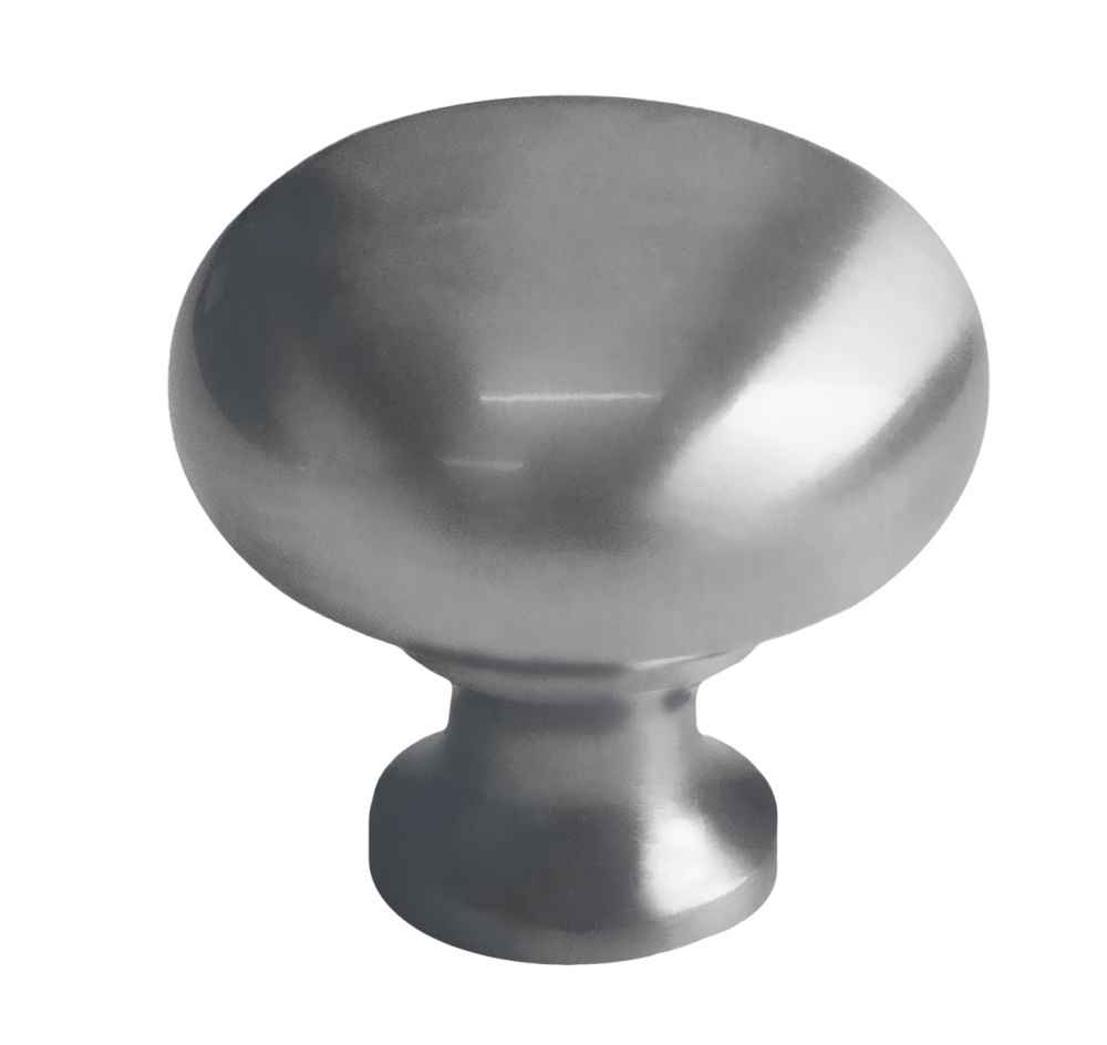 1.25-in. x 1.25-in. Stainless Steel  Cabinet Knob In Chrome