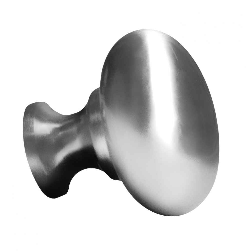 1.25-in. x 1.25-in. Stainless Steel  Cabinet Knob In Chrome
