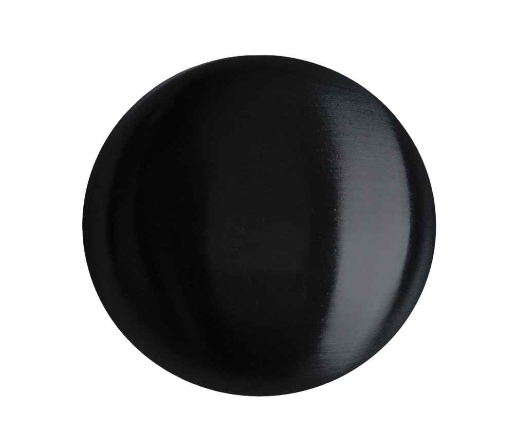 1.25-in. x 1.25-in. Stainless Steel  Cabinet Knob In Black