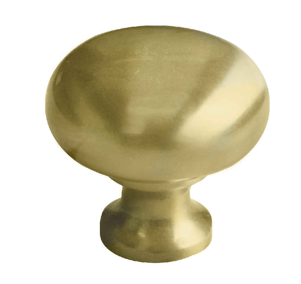 1.25-in. x 1.25-in. Stainless Steel  Cabinet Knob In Gold
