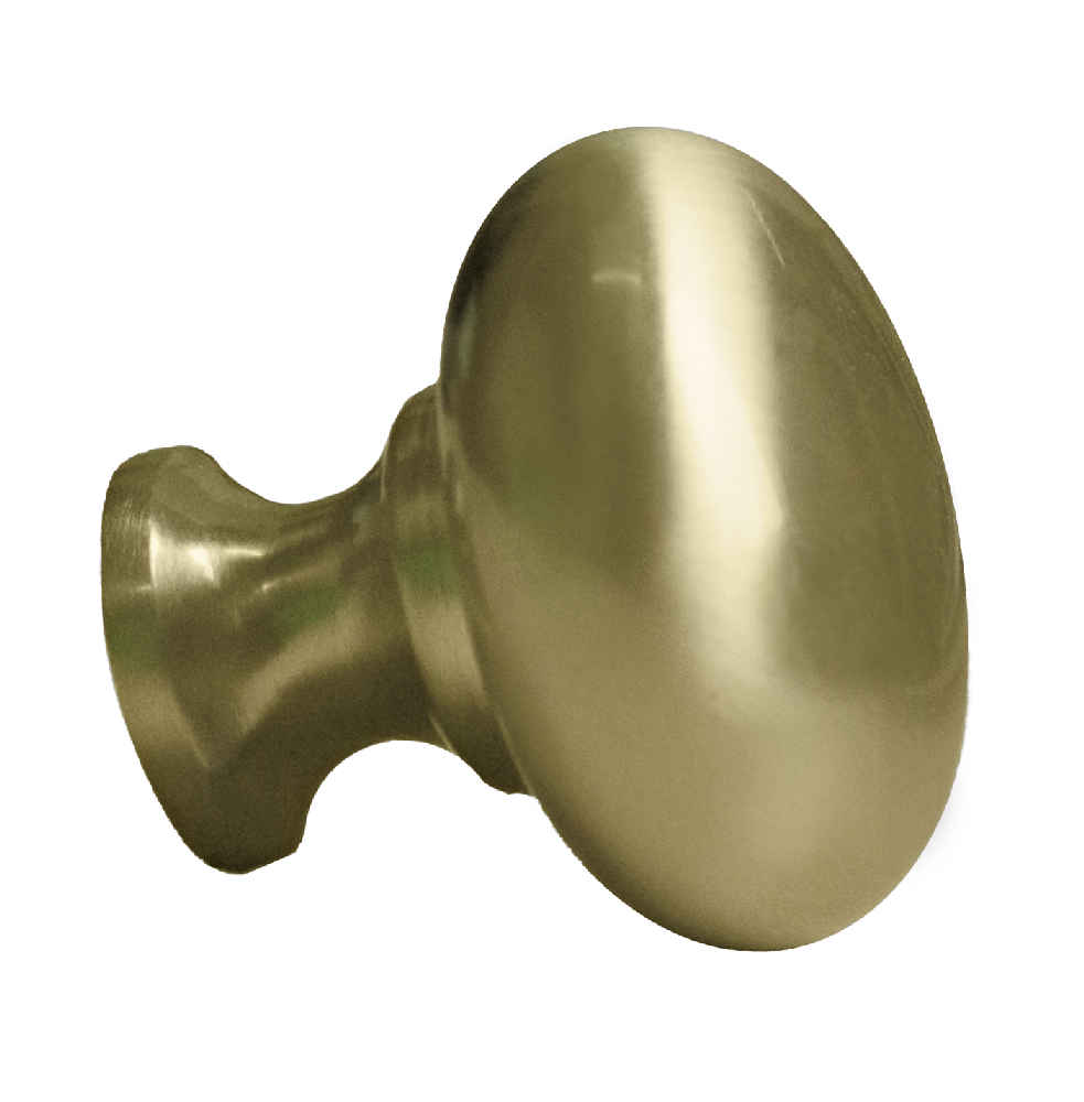 1.25-in. x 1.25-in. Stainless Steel  Cabinet Knob In Gold