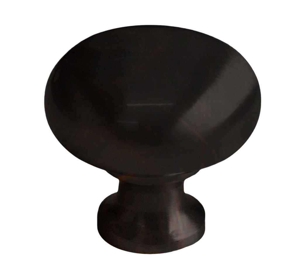 1.25-in. x 1.25-in. Stainless Steel  Cabinet Knob In Oil Rubbed Bronze