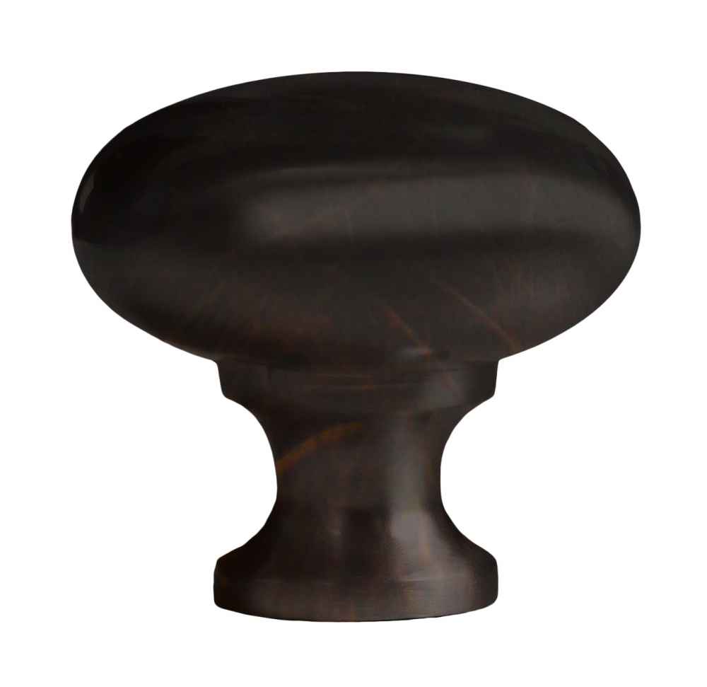 1.25-in. x 1.25-in. Stainless Steel  Cabinet Knob In Oil Rubbed Bronze