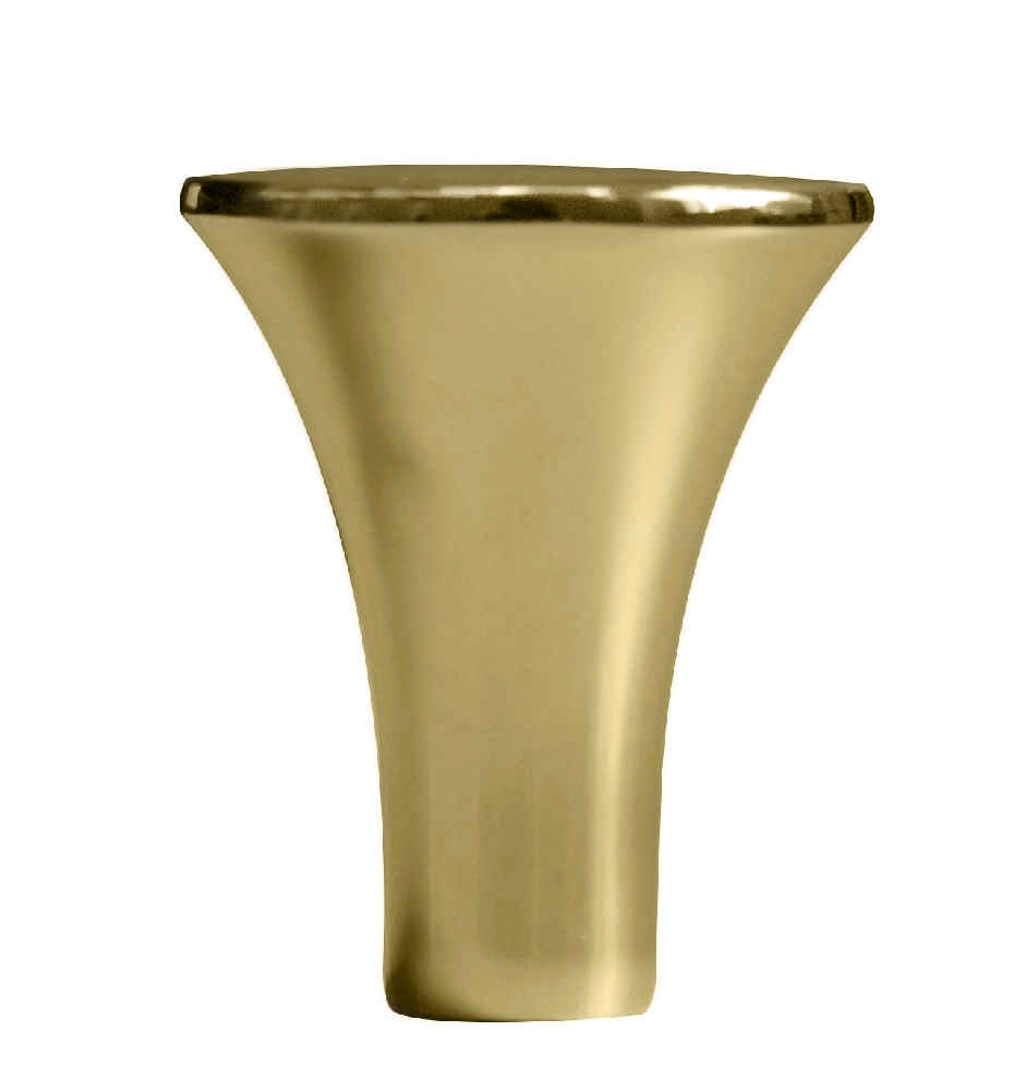 1-in. x 1-in. Stainless Steel  Cabinet Knob In Gold