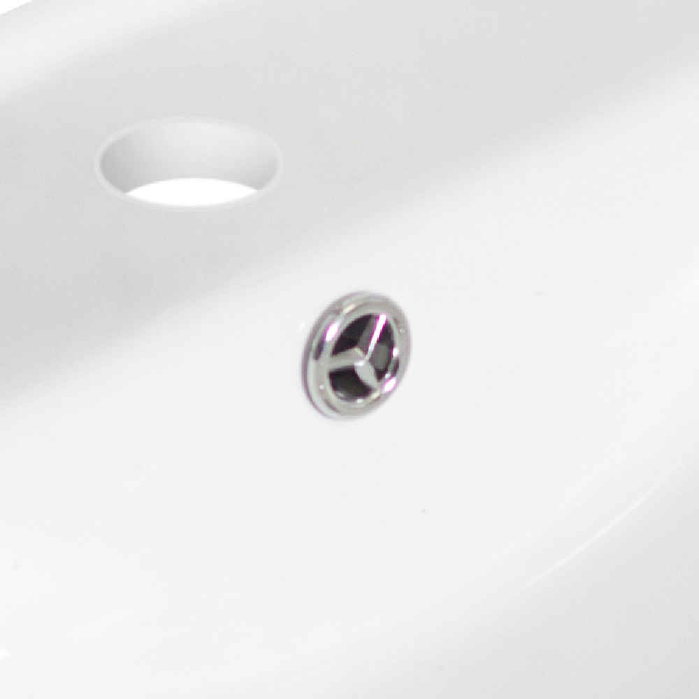 21-in. W 3H8-in. Ceramic Top Set In White Color - Overflow Drain Incl.