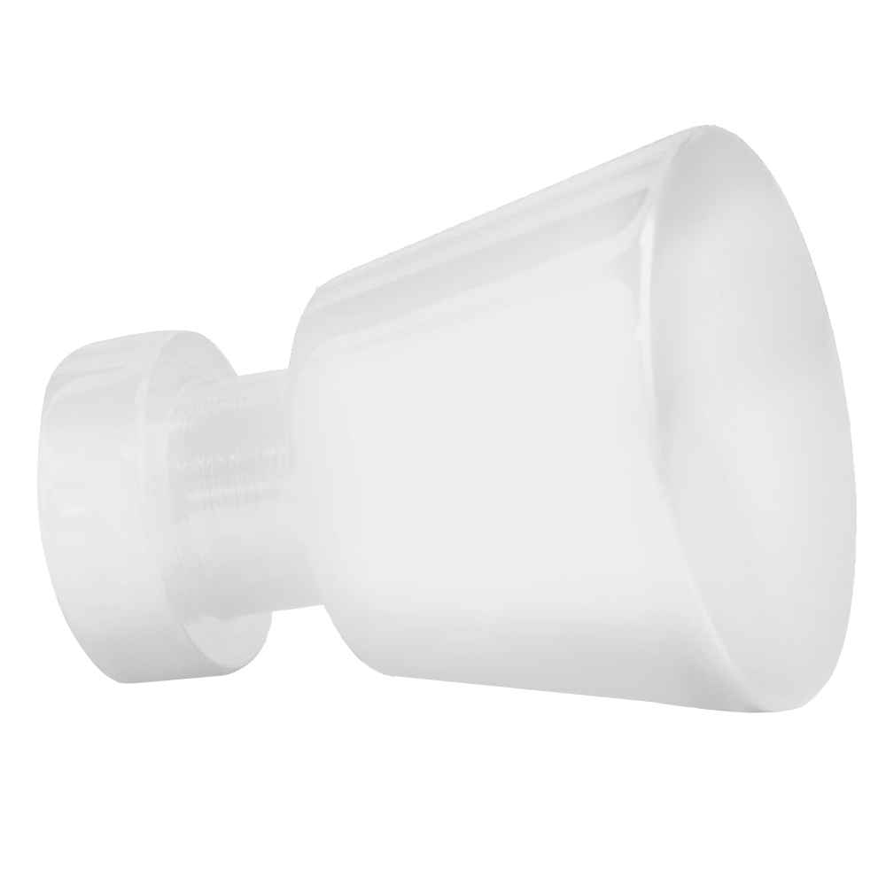 1-in. x 1-in. Stainless Steel  Cabinet Knob In White