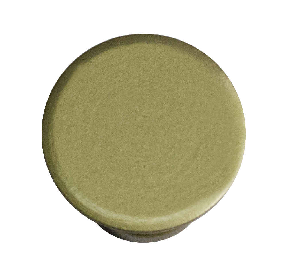 1-in. x 1-in. Stainless Steel  Cabinet Knob In Gold