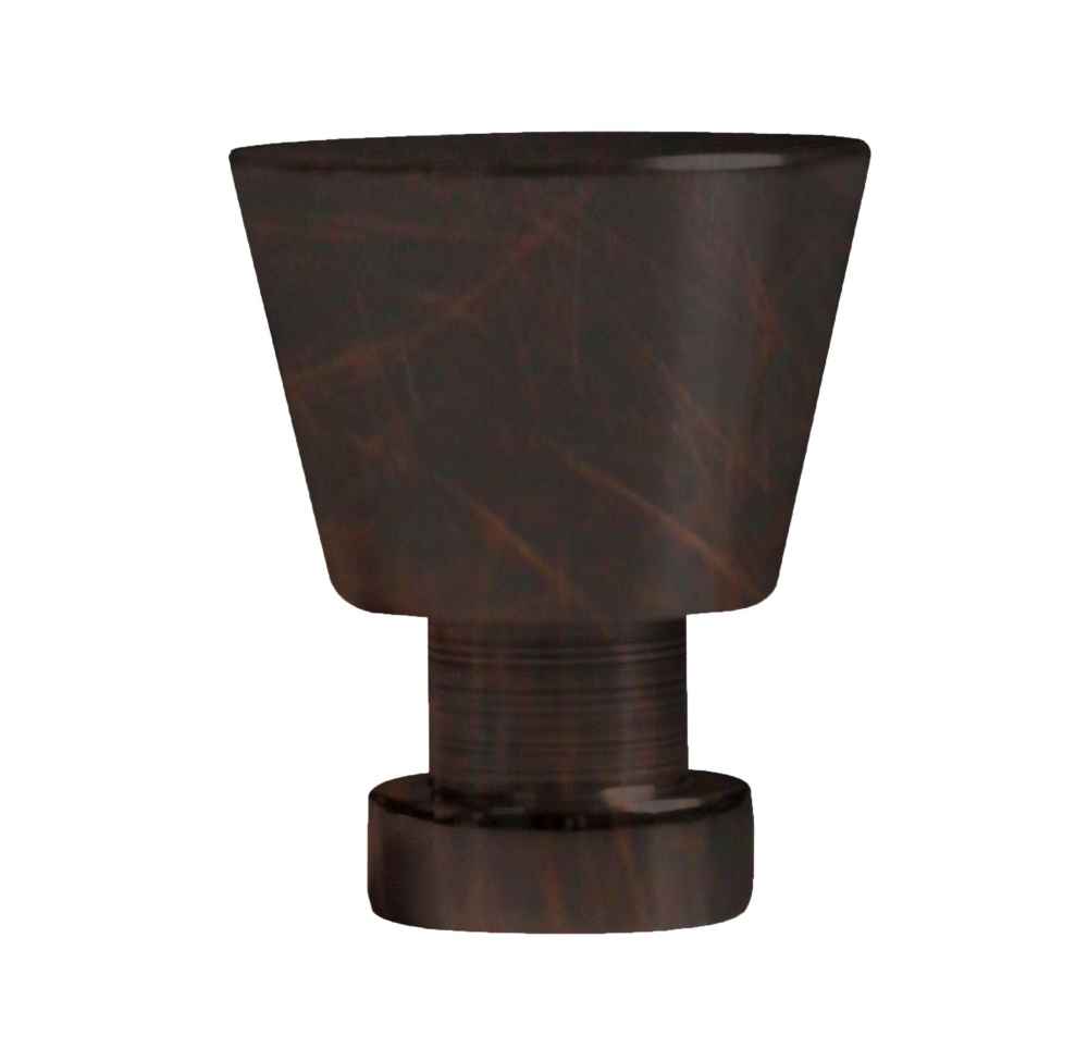 1-in. x 1-in. Stainless Steel  Cabinet Knob In Oil Rubbed Bronze