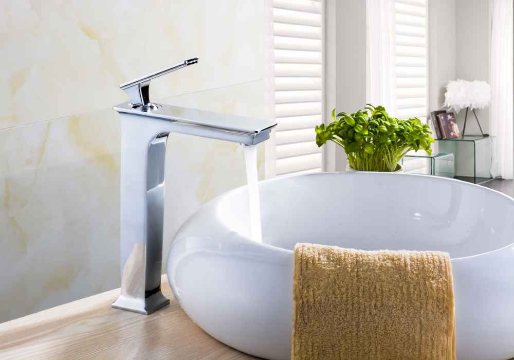 18.25-in. W Rectangle Bathroom Undermount Sink Set In Biscuit - Chrome Hardware