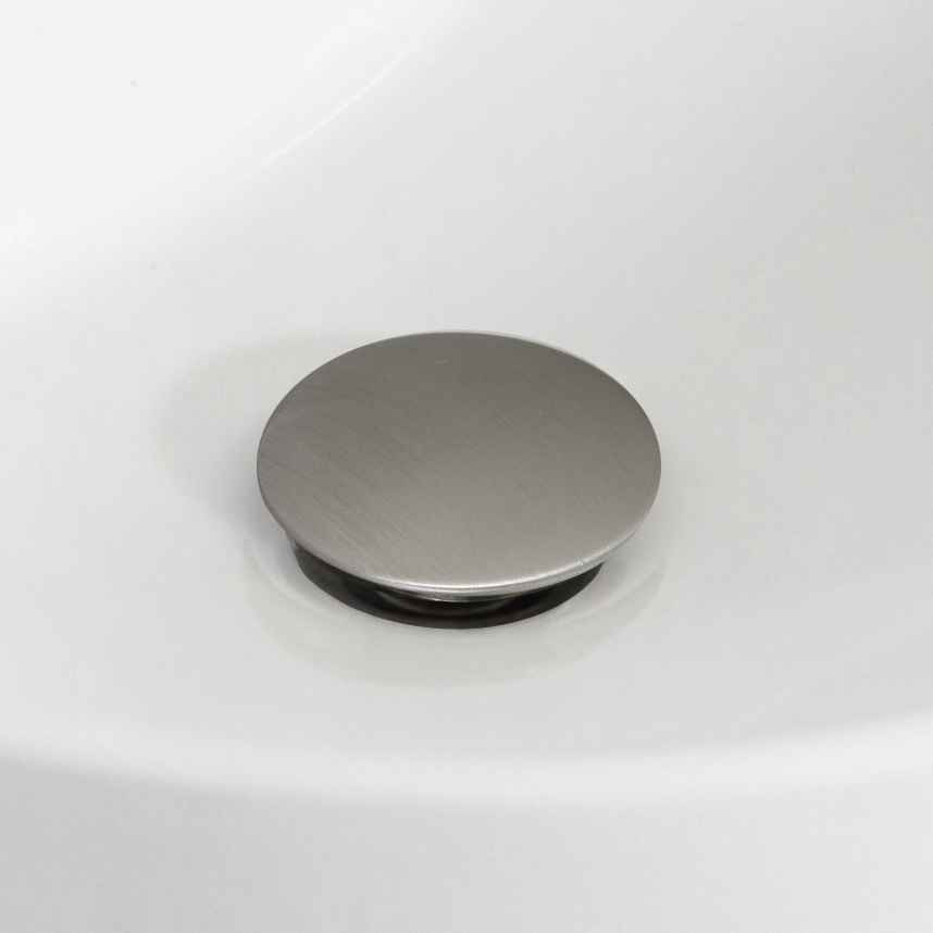 21-in. W 1 Hole Ceramic Top Set In White Color - Overflow Drain Incl.