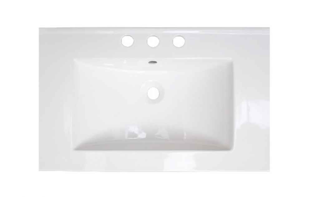 23.75-in. W 3H8-in. Ceramic Top Set In White Color