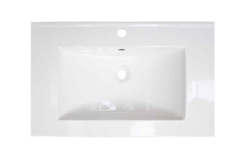 25-in. W 1 Hole Ceramic Top Set In White Color