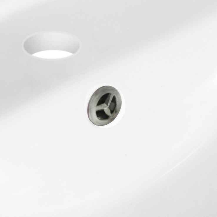48-in. W 3H4-in. Ceramic Top Set In White Color - Overflow Drain Incl.