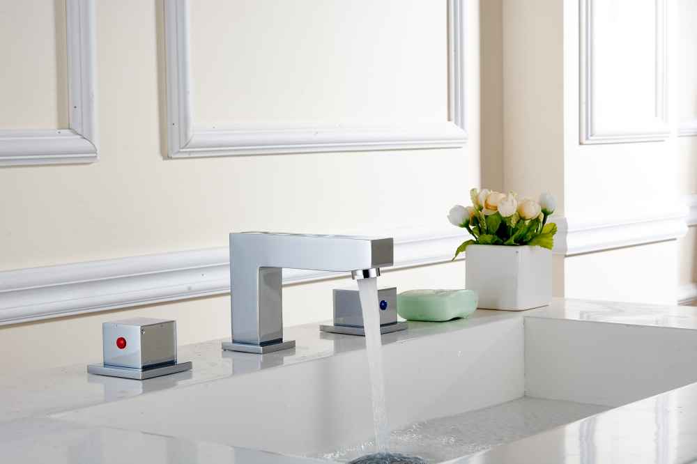 20.75-in. W Rectangle Bathroom Undermount Sink Set In Biscuit - Chrome Hardware