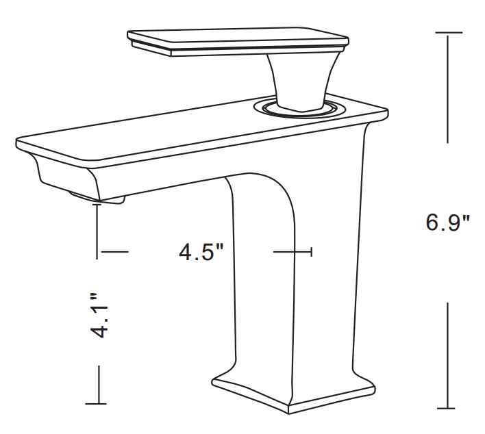 18.25-in. W Rectangle Bathroom Undermount Sink Set In Biscuit - Chrome Hardware
