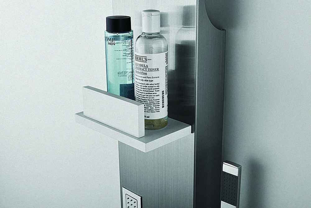 7.87-in. x 63-in. Shower Panel Chrome Stainless Steel