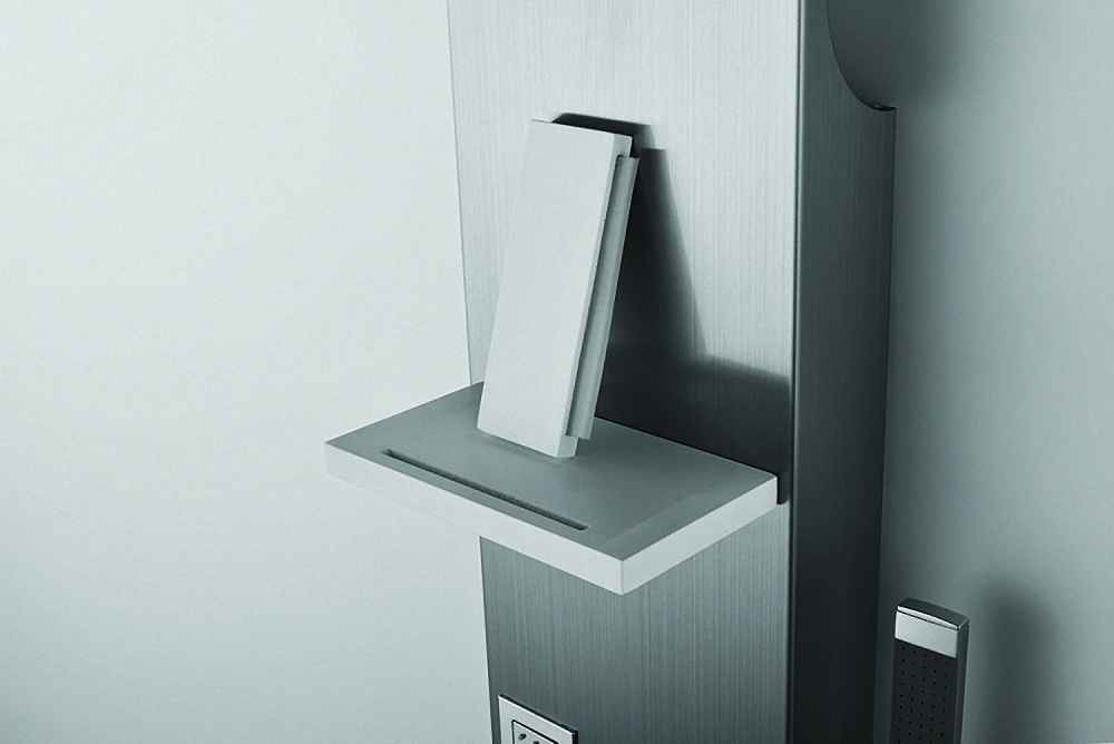7.87-in. x 63-in. Shower Panel Chrome Stainless Steel