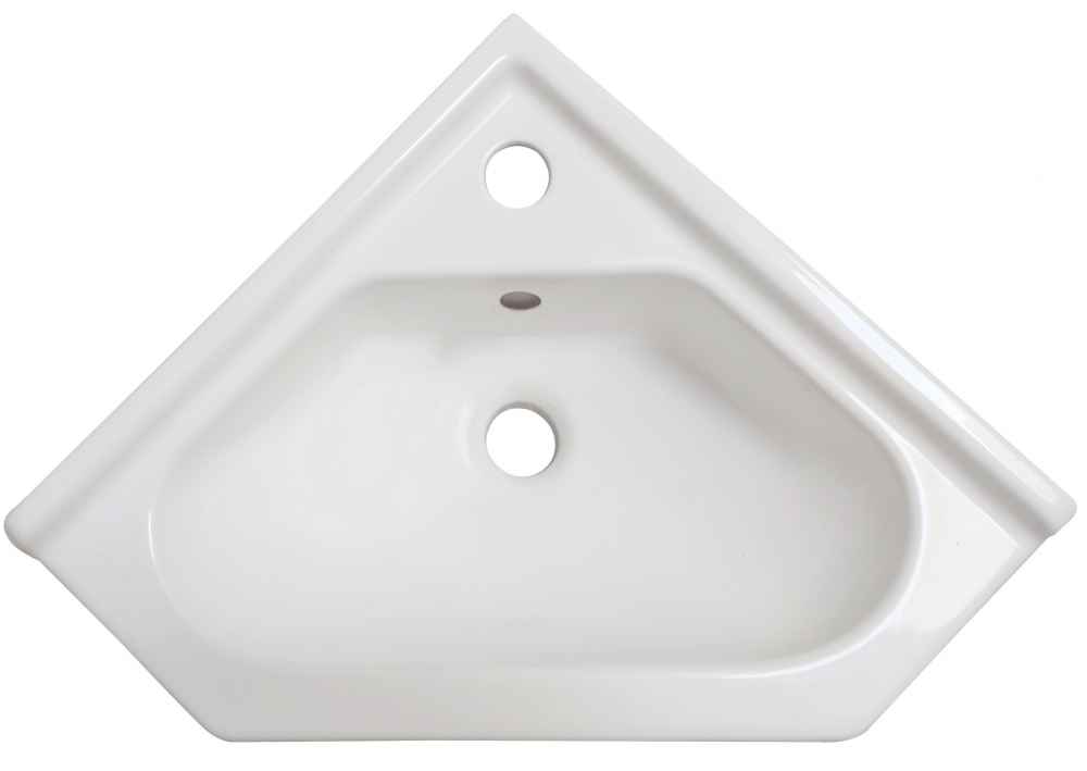 21.5-in. x 15.25-in. Unique Bathroom Vessel Sink White Enamel Glaze