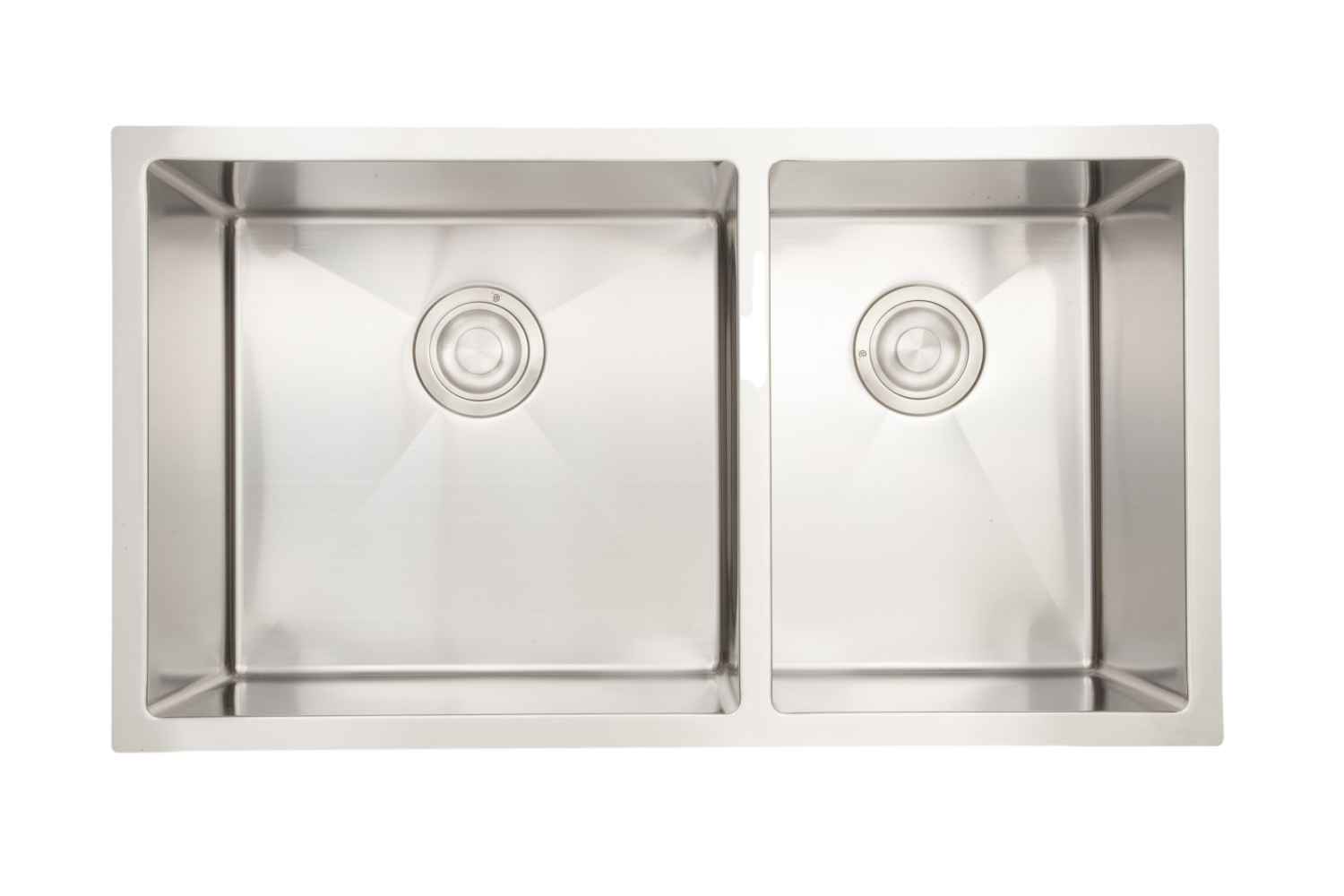 33-in. W CSA Approved Stainless Steel Kitchen Sink With 2 Bowl And 18 Gauge