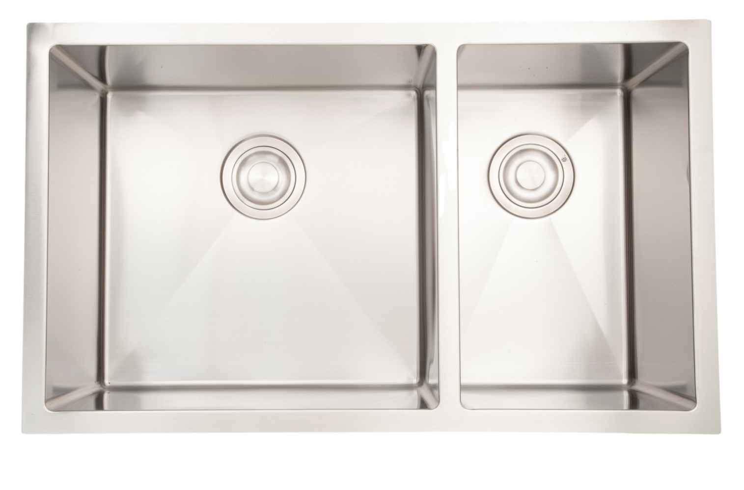 30-in. W CSA Approved Stainless Steel Kitchen Sink With 2 Bowl And 18 Gauge