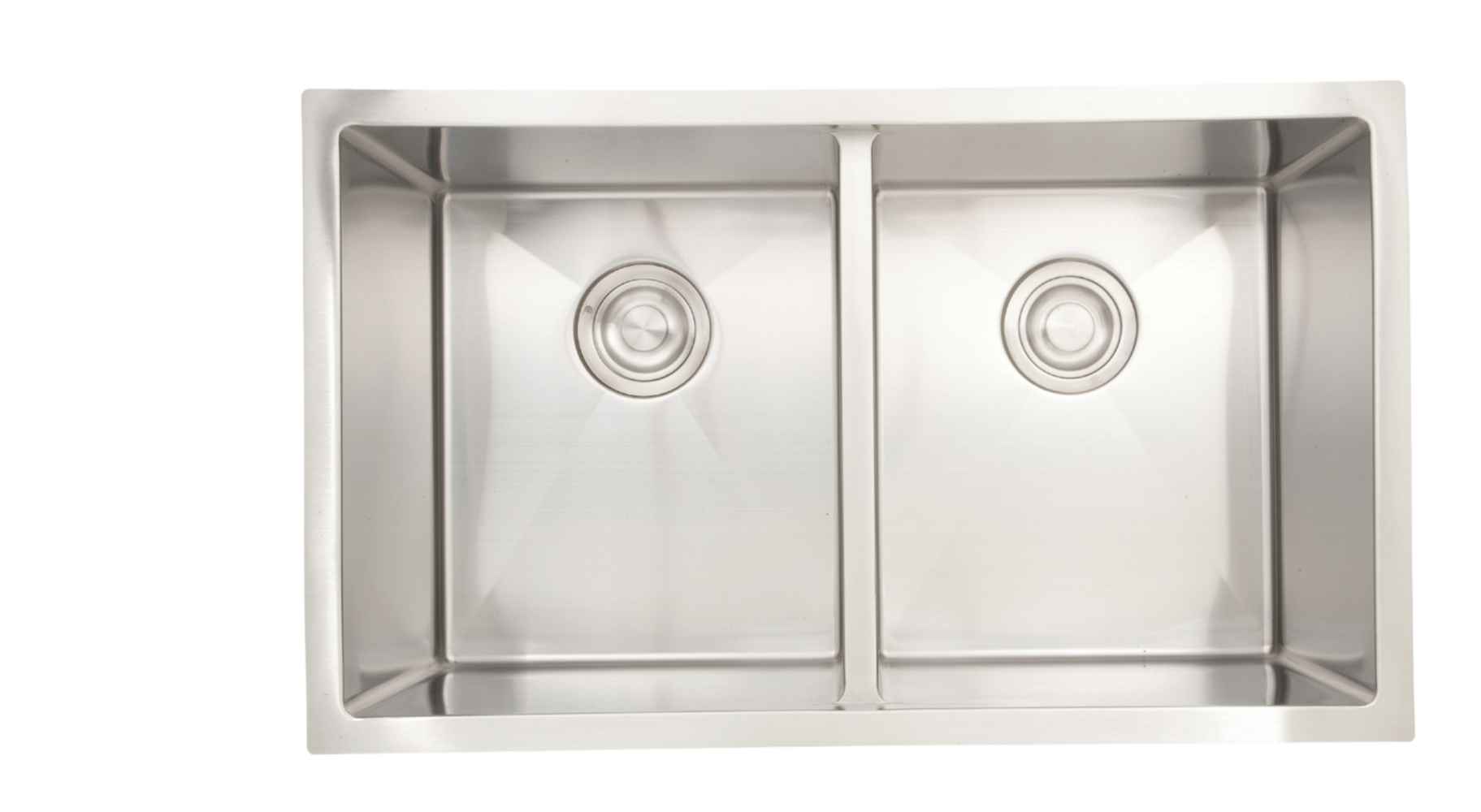 32-in. W CSA Approved Stainless Steel Kitchen Sink With 2 Bowl And 18 Gauge