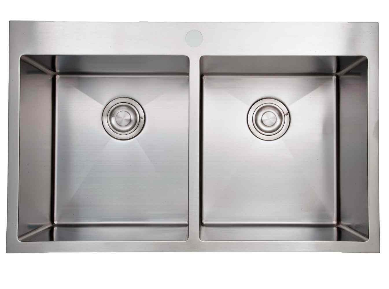 32-in. W CSA Approved Stainless Steel Kitchen Sink With 2 Bowl And 18 Gauge