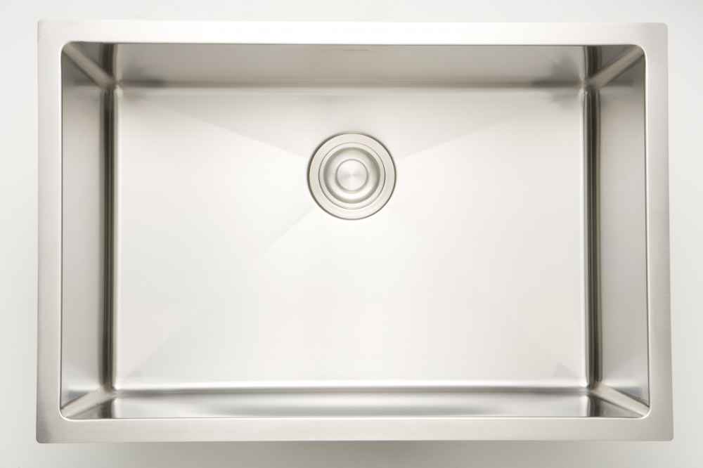 25-in. W CSA Approved Chrome Laundry Sink With 1 Bowl And 16 Gauge