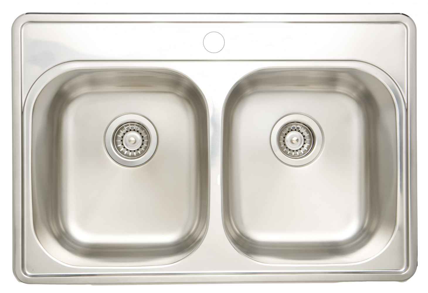 30.5-in. W CSA Approved Stainless Steel Kitchen Sink With 2 Bowl And 18 Gauge