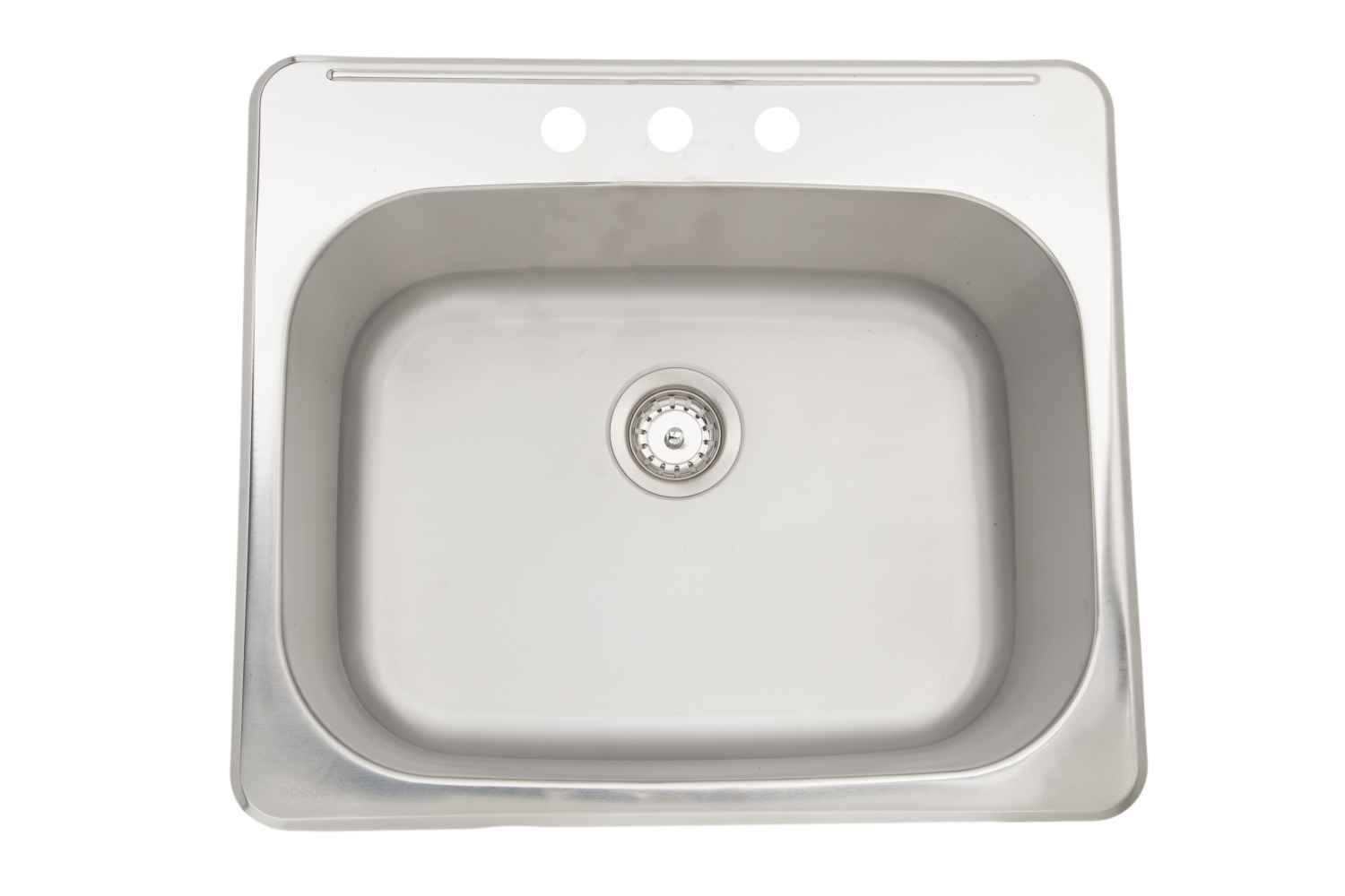 25-in. W CSA Approved Stainless Steel Kitchen Sink With 1 Bowl And 18 Gauge