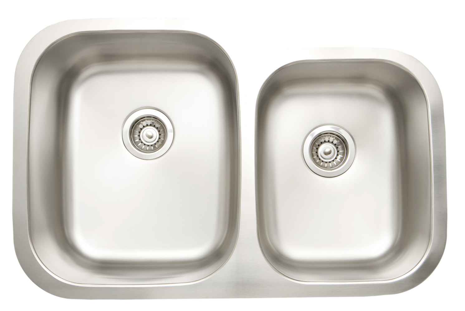 32-in. W CSA Approved Stainless Steel Kitchen Sink With 2 Bowl And 18 Gauge