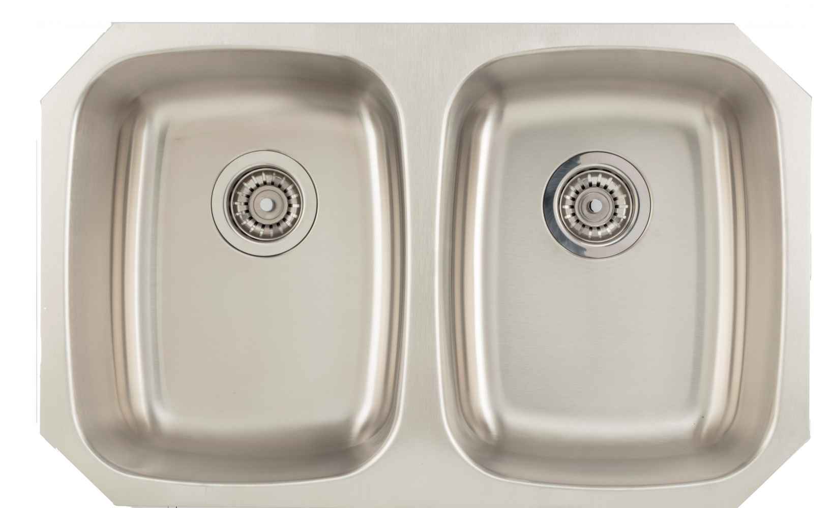 32.125-in. W CSA Approved Stainless Steel Kitchen Sink With 2 Bowl And 18 Gauge