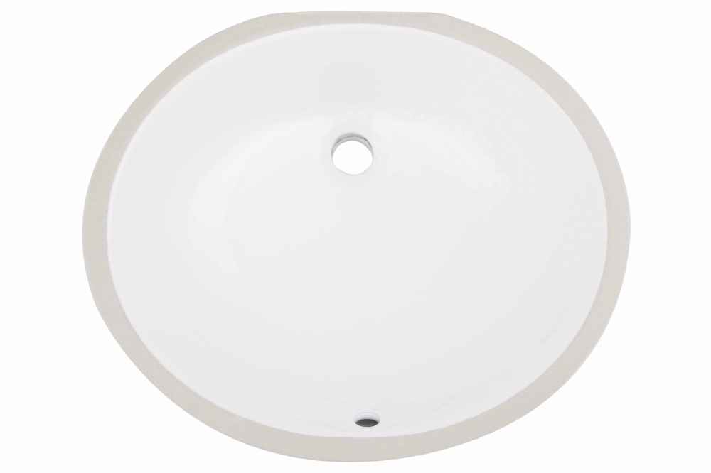 19.25-in. x 15.75-in. Ceramic Bathroom Undermount Sink In White CUPC
