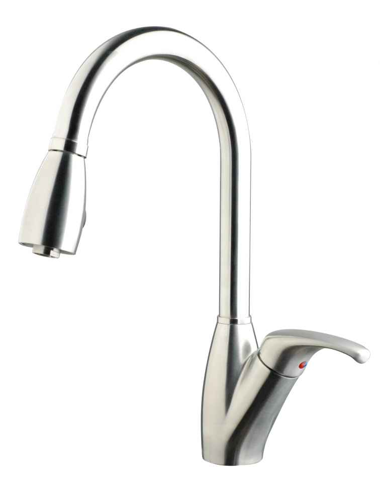 1 Hole CUPC Stainless Steel Kitchen Sink Faucet Chrome Stainless Steel