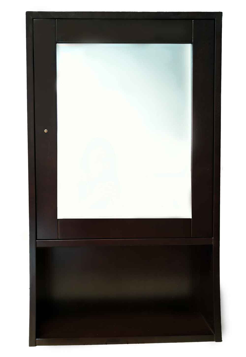 20-in. W 34-in. H Transitional Birch Wood-Veneer Medicine Cabinet In Espresso